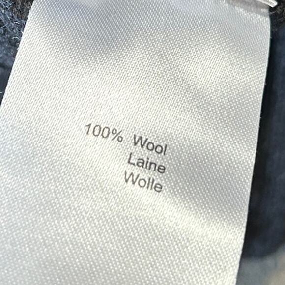 Krimson Klover Turtleneck Sweater Womens XS Black Red Wool Geometric Diamond - Picture 6 of 8